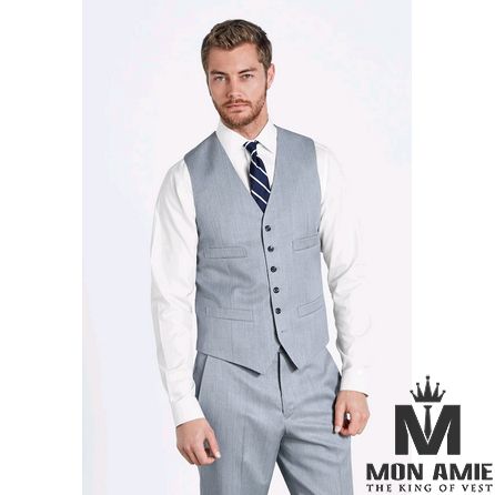 Light Grey Suit Vest